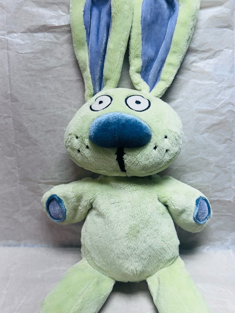 Yottoy Miffy Rabbit Plush Stuffed Animal Green And Blue